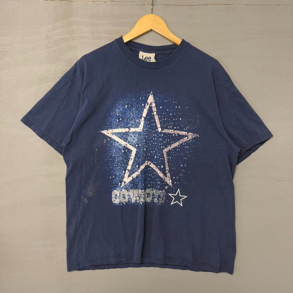 Vintage Dallas Cowboys Water Droplet Lee‎ Sport Shirt Large - Picture 2 of 5